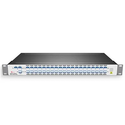 40CH AAWG DWDM MUX ak DEMUX dualfiber 1U